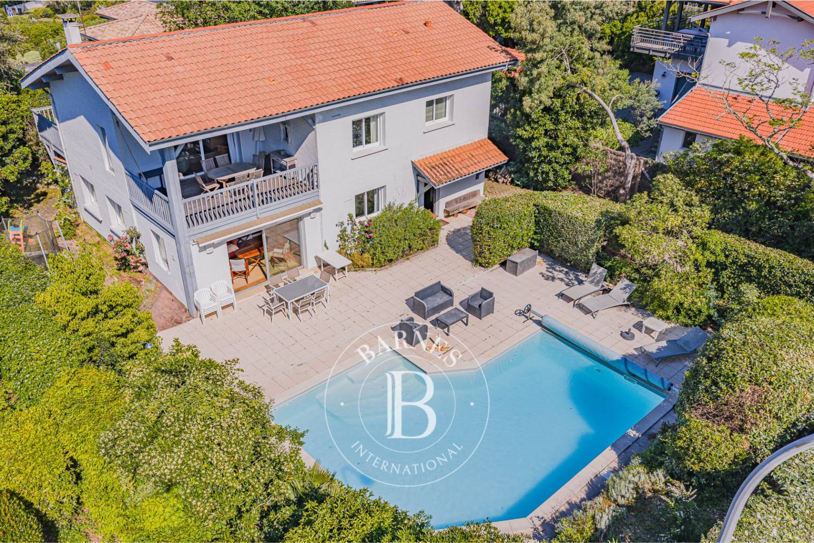 maison avec piscine au sel chauffée Super Pyla