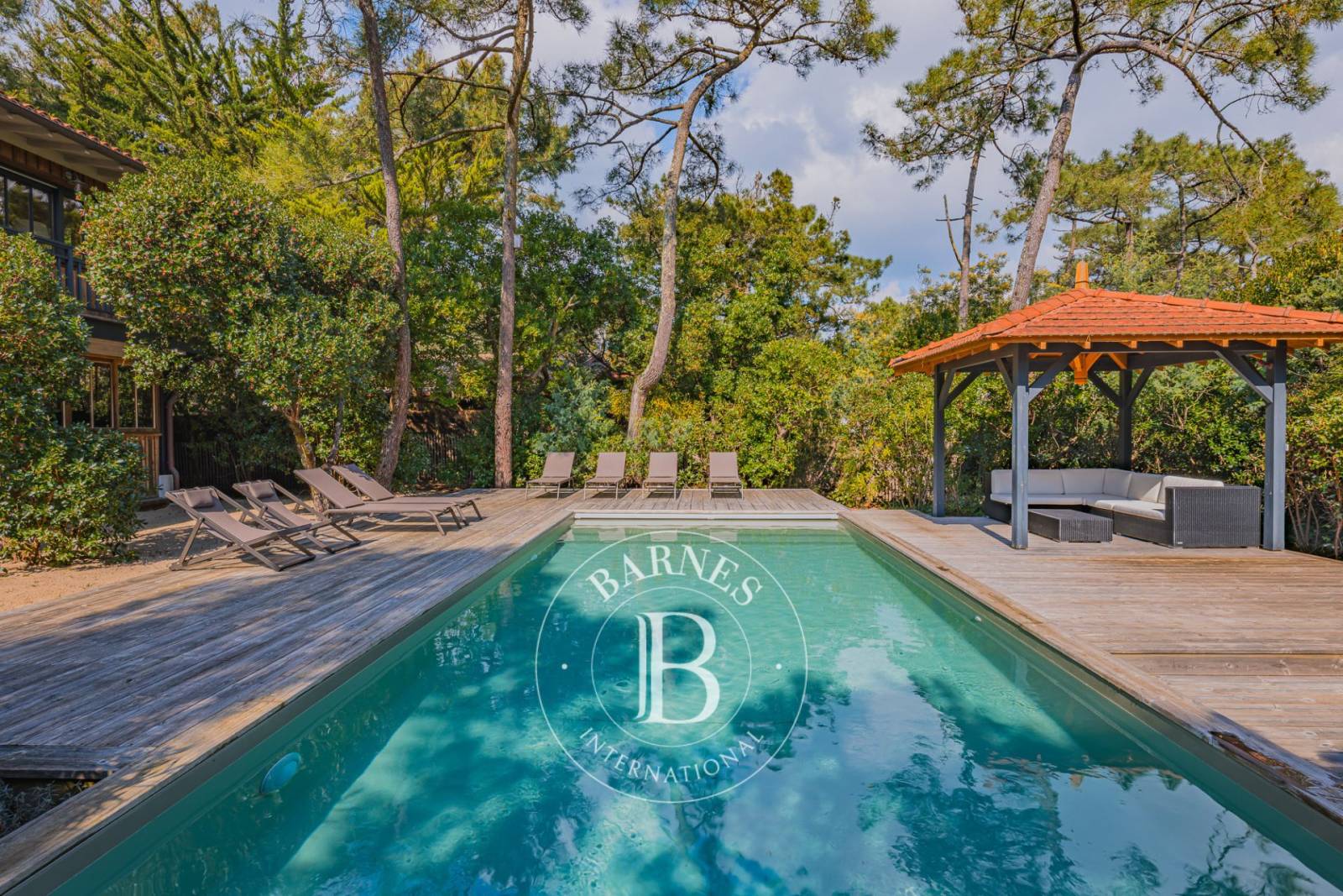 vacances haut de gamme Cap Ferret villa avec transats