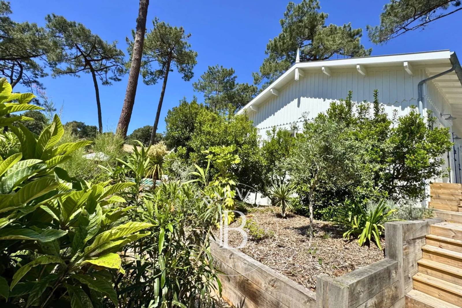 VILLA EN BOIS AVEC PISCINE ET 4 CHAMBRES À PIRAILLAN, SUR LA PRESQU’ÎLE DU CAP FERRET