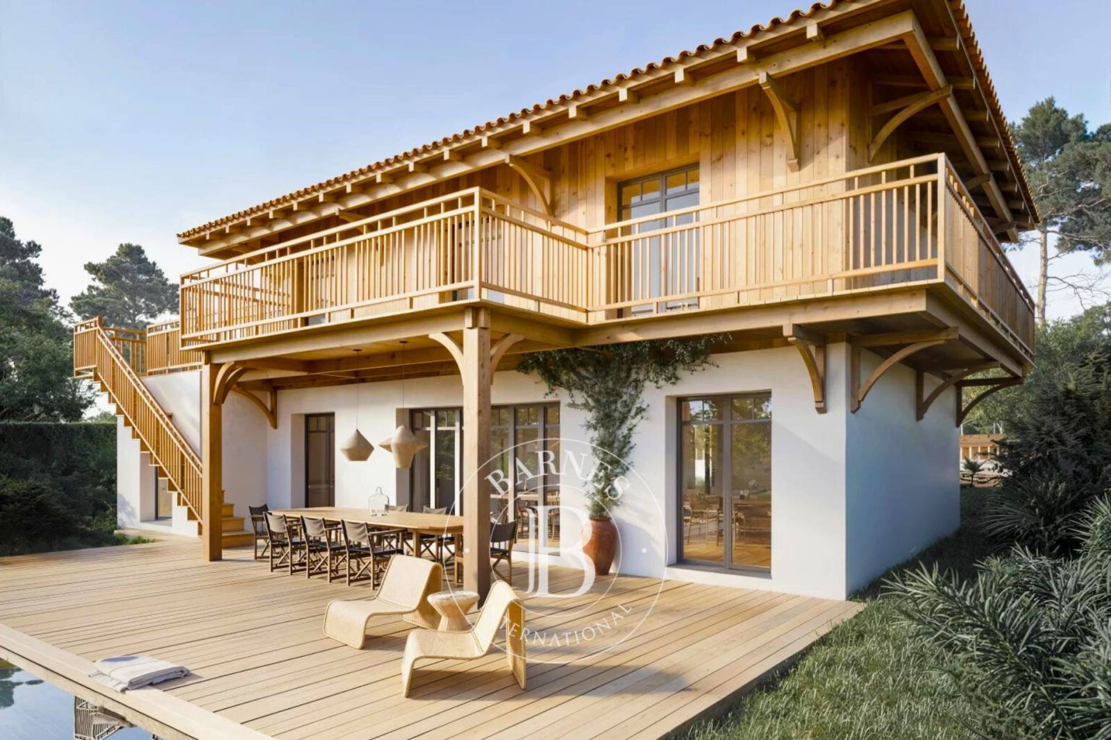 VILLA ENTIÈREMENT RÉNOVÉE AVEC VUE SUR LE BASSIN ET PISCINE AU PYLA-SUR-MER