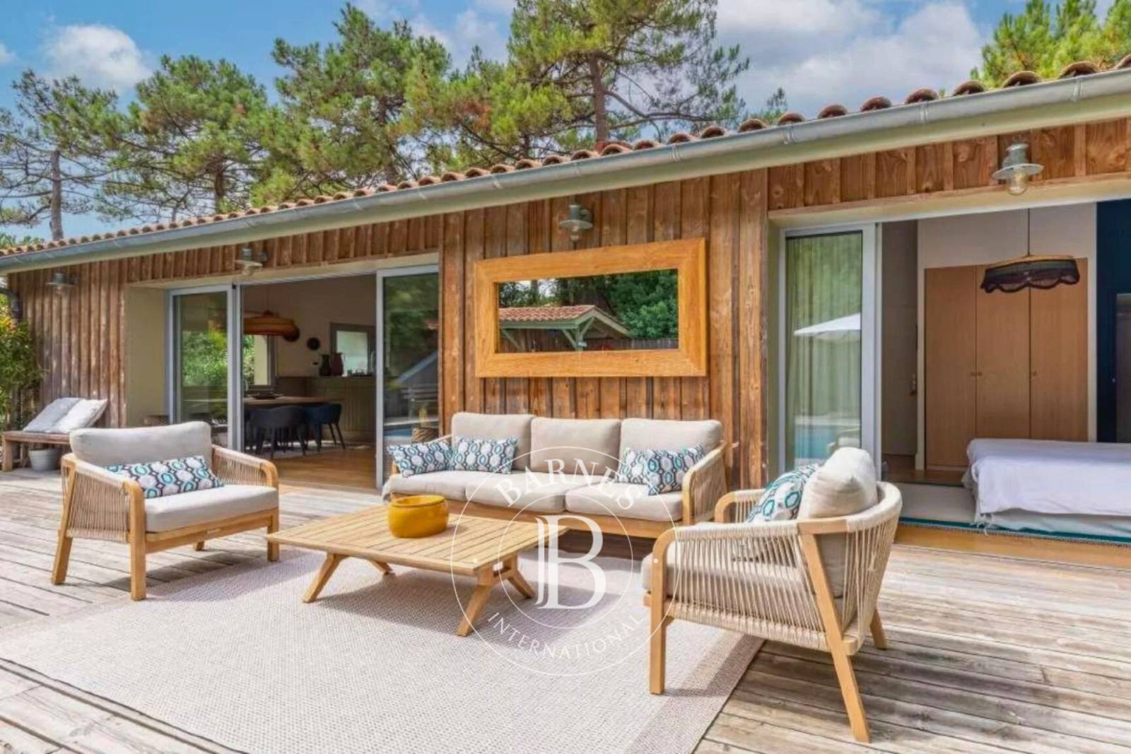 villa esprit cabane avec piscine au Canon Cap Ferret