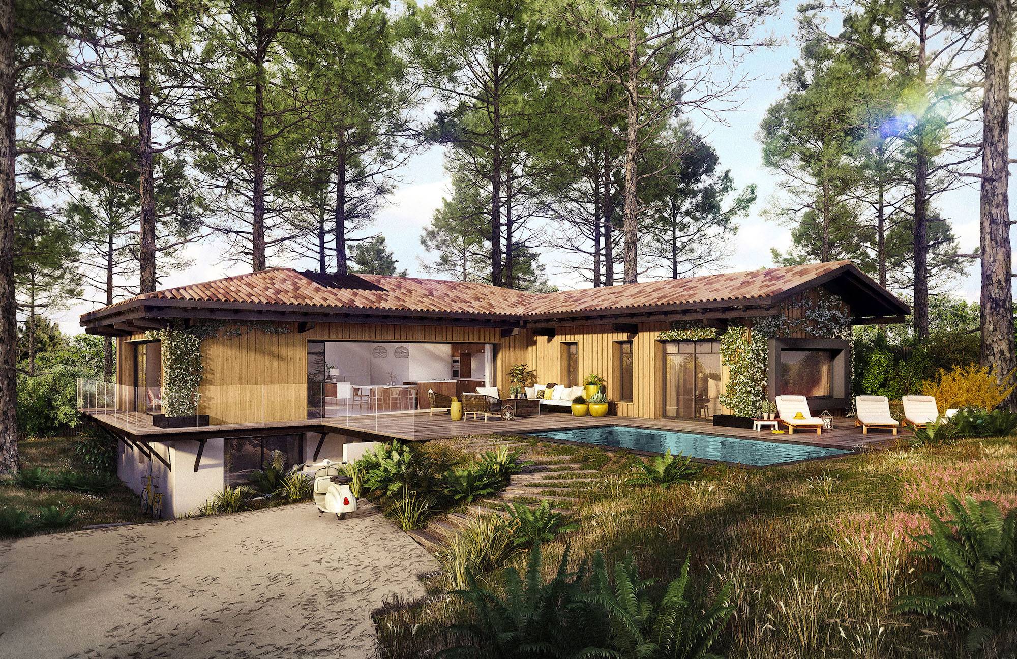 A VENDRE VILLA GAUME AVEC PERMIS DE CONSTRUIRE CERCLE DE VOILE ERMITAGE