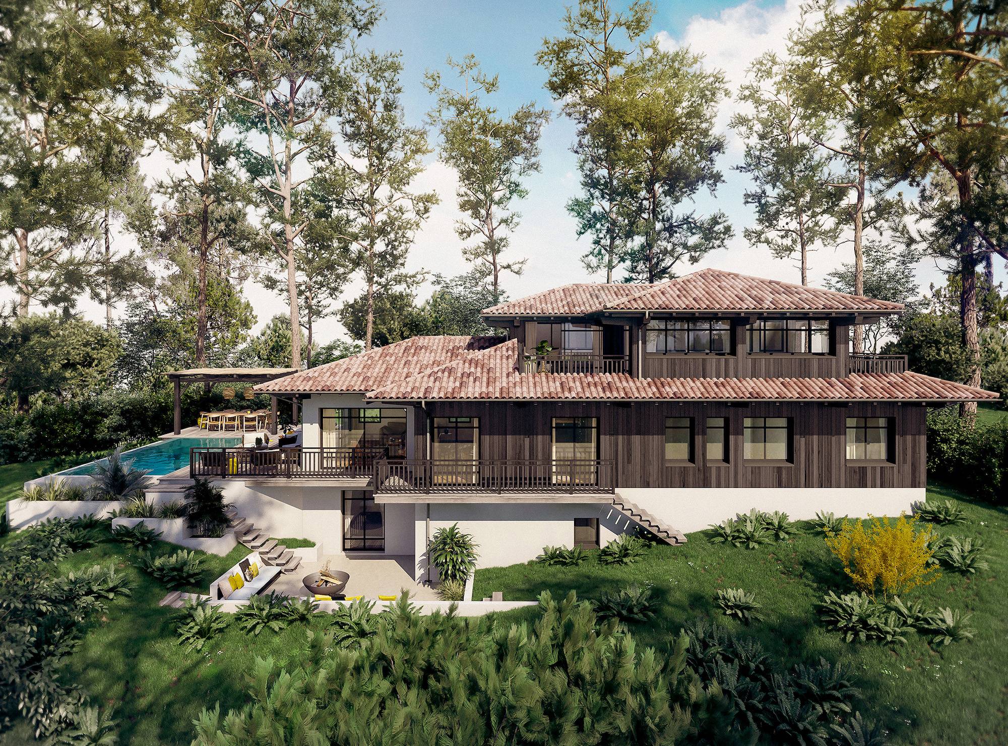 VILLA NEUVE AVEC PISCINE ERMITAGE PYLA SUR MER