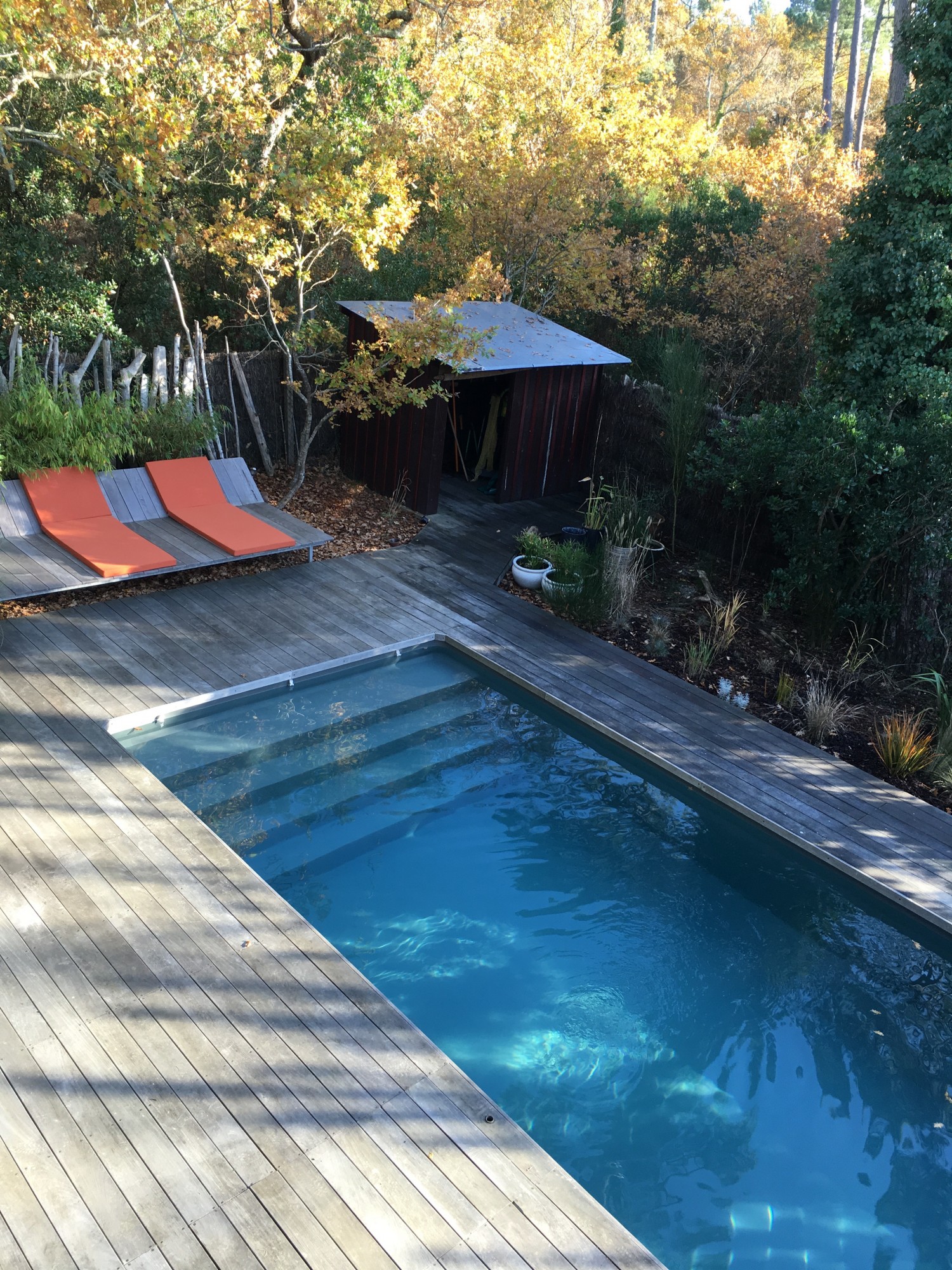 A VENDRE VILLA BOIS AVEC PISCINE ET TERRASSES VUE DOMINANTES PYLA SUR MER