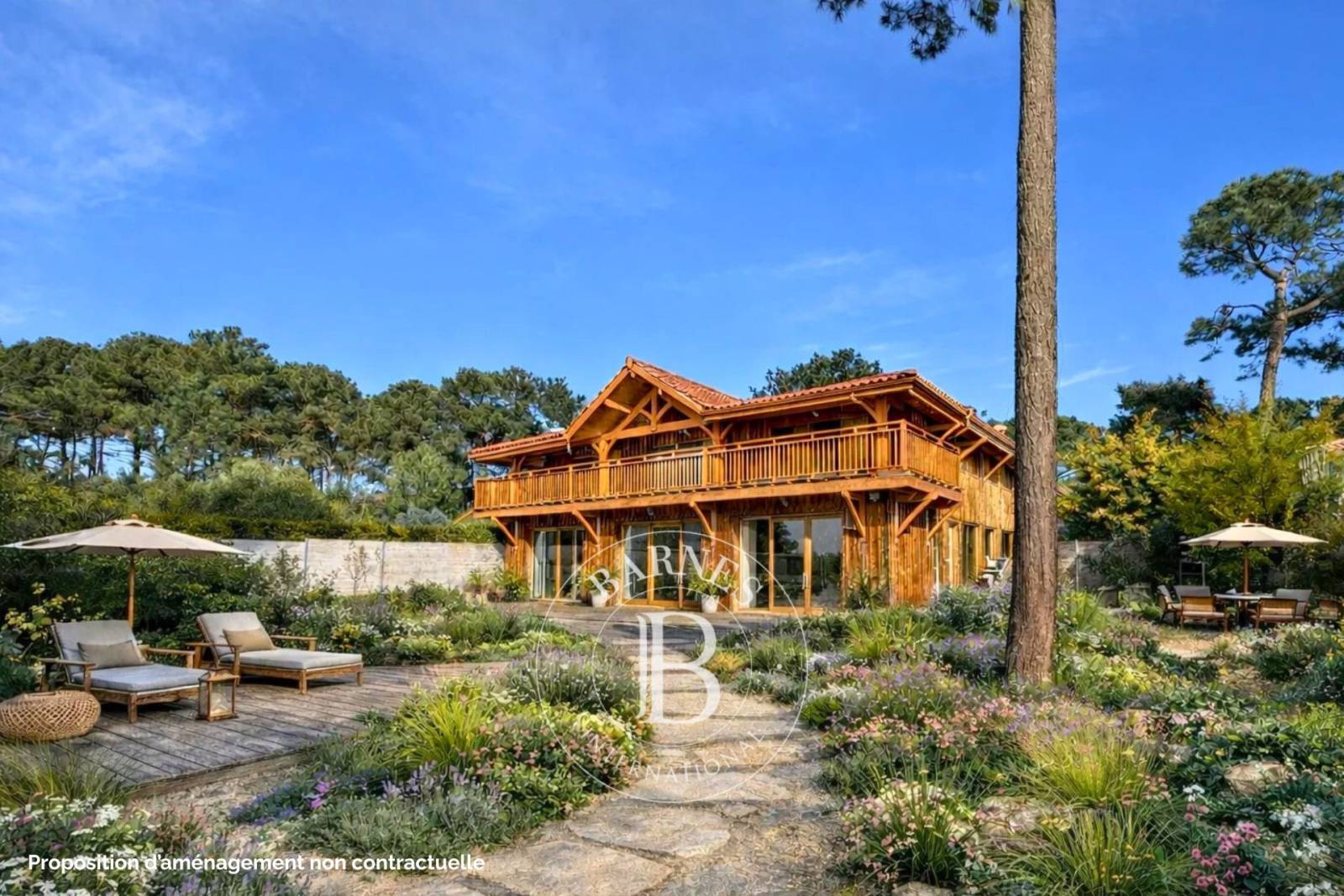 ENSEMBLE DE DEUX VILLAS AVEC PISCINE, DANS LE QUARTIER DES AMÉRICAINS AU CAP FERRET