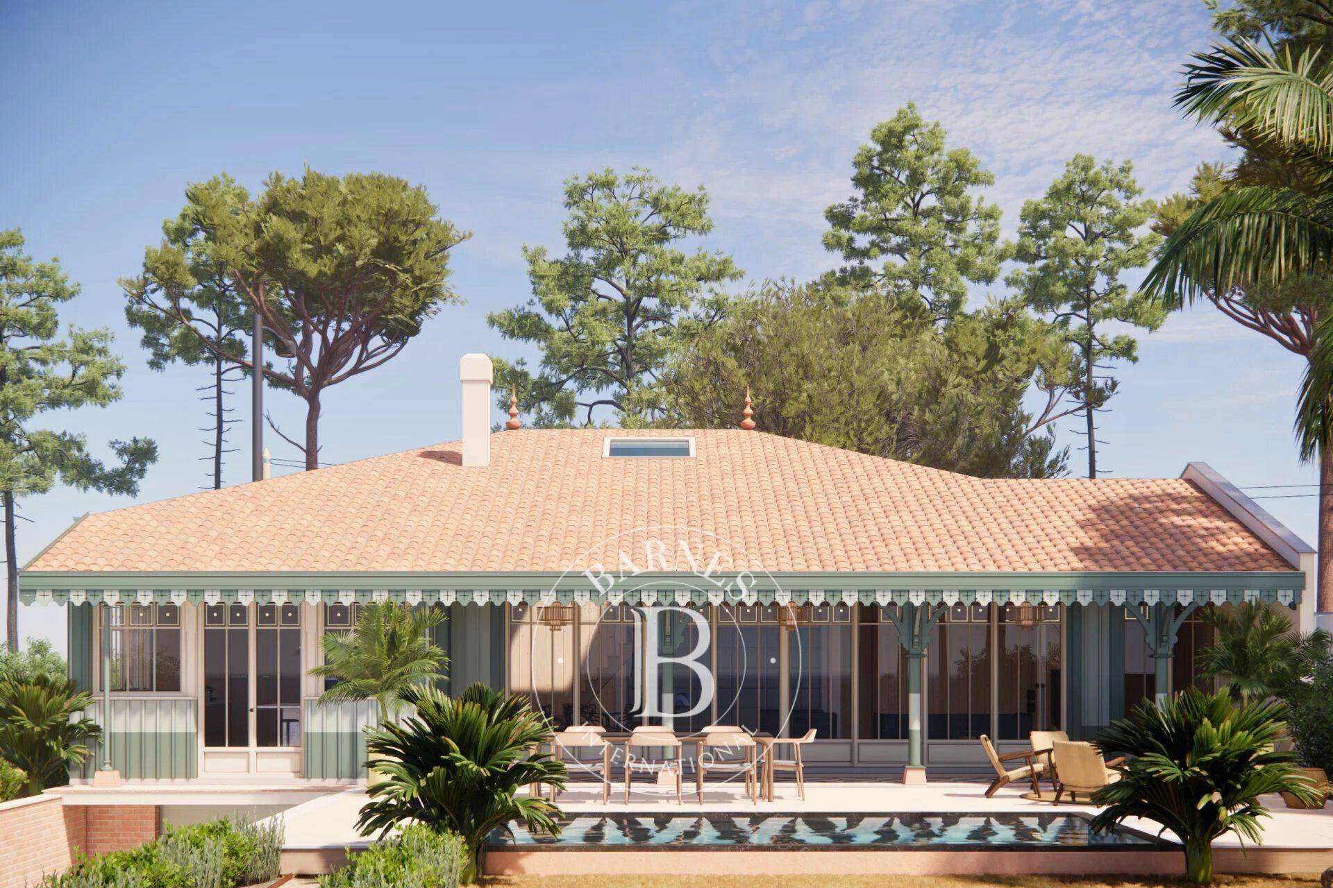 Villa en bois style Louisiane au Cap Ferret immobilier de prestige