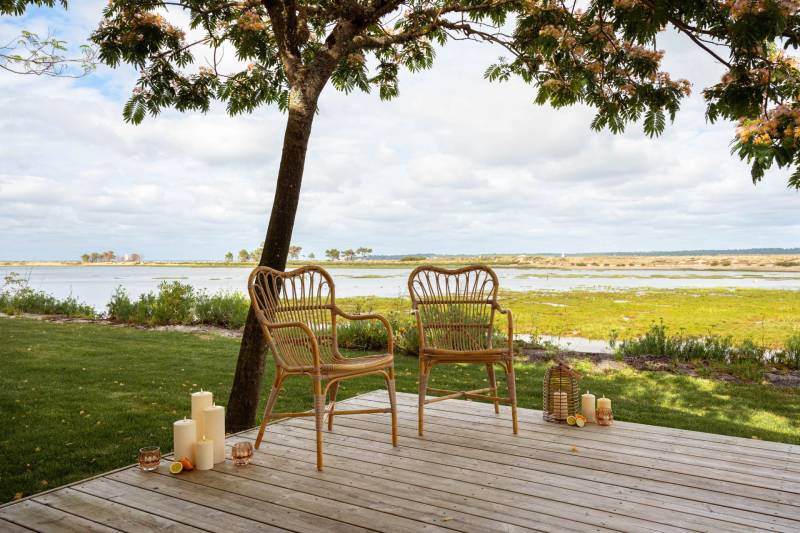 Vue panoramique sur le Bassin depuis la villa du Mimbeau lors de l’événement