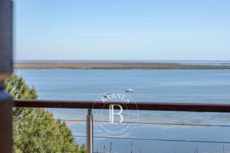 séjour lumineux vue Bassin d'Arcachon villa haut de gamme Cap Ferret