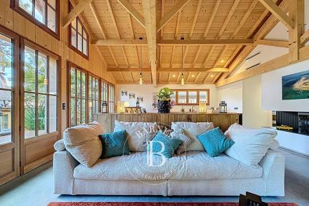 VILLA STYLE CABANE BOIS AVEC PISCINE DANS LE VILLAGE DU CANON, SUR LA PRESQU’ÎLE DU CAP FERRET
