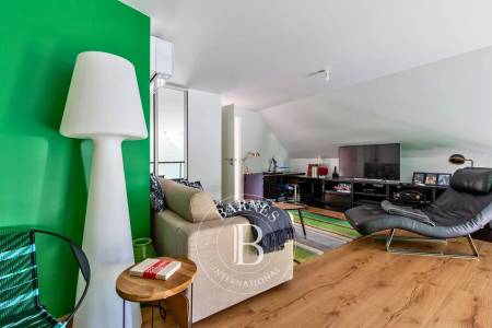 Deuxième chambre avec salle de bains privative au Moulleau