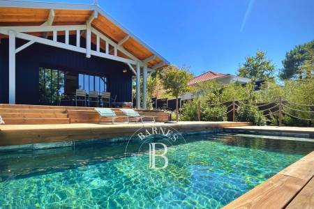 Villa contemporaine proche de la Dune du Pyla avec piscine chauffée