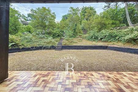 jardin arboré maison Bassin d’Arcachon Barnes