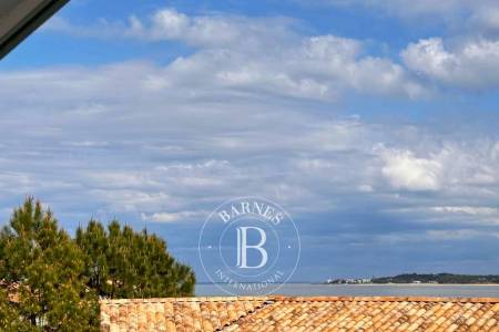 Terrasse spacieuse dans appartement centre Cap Ferret