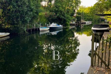 villa en bois à vendre canal de Cazaux