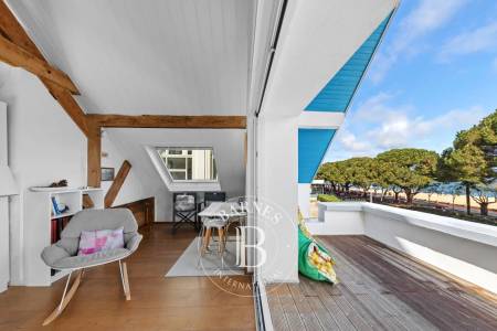 séjour lumineux vue Bassin Arcachon appartement avec terrasse