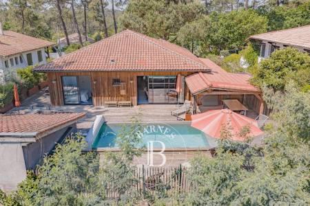 cuisine ouverte équipée villa de prestige Pyla