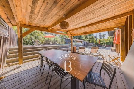 salon traversant ouvert sur terrasse Pyla