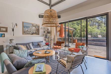 jardin avec essences locales et plantes exotiques Pyla