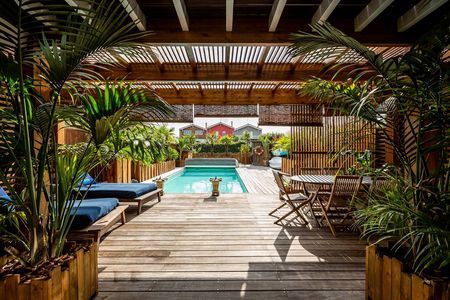 VENTE VILLA CABANE PECHEUR DE LUXE AVEC PISCINE PROCHE PYLA SUR MER
