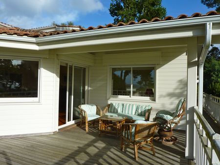 Maison avec grande terrasse bois vue Bassin d'Arcachon PYLA SUR MER