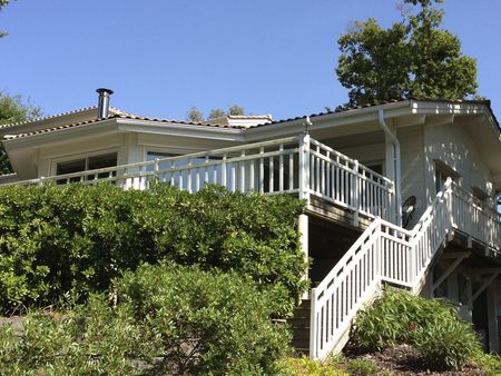 VILLA EN BOIS VUE MER QUARTIER RÉSIDENTIEL DE L'EDEN CERCLE DE VOILE PYLA SUR MER