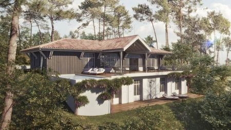 A VENDRE PYLA SUR MER TERRAIN A CONSTRUIRE POUR MAGNIFIQUE CONTEMPORAINE TERRAIN VIABILISÉ AVEC PERMIS PURGÉ