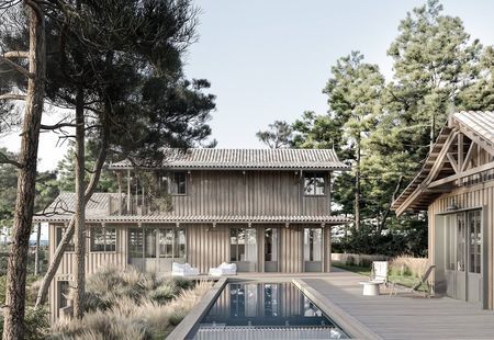 VILLA NEUVE A VENDRE QUARTIER DES AMERICAINS CAP FERRET