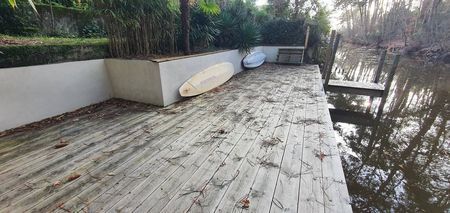 VENTE MAISON SUR LE CANAL À CAZAUX